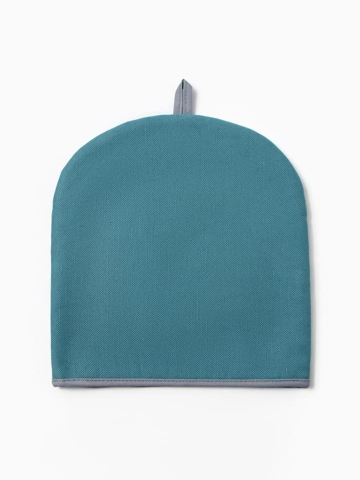 Грелка на чайник «Этель» Home collection, 28×28 см, 45%лён, 55% хлопок, голубая