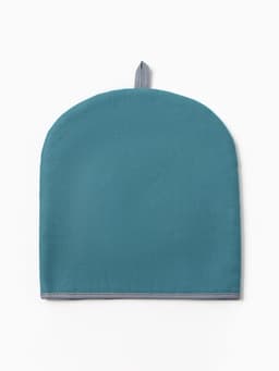 Грелка на чайник «Этель» Home collection, 28×28 см, 45%лён, 55% хлопок, голубая