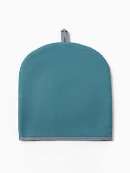 Грелка на чайник «Этель» Home collection, 28×28 см, 45%лён, 55% хлопок, голубая