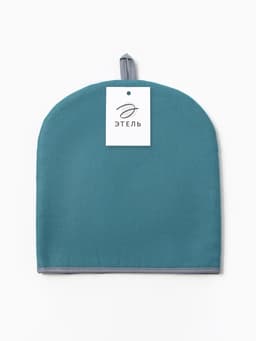 Грелка на чайник «Этель» Home collection, 28×28 см, 45%лён, 55% хлопок, голубая