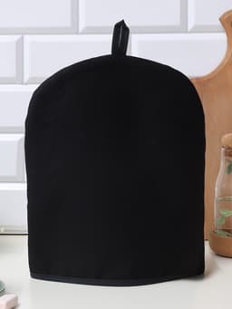 Грелка на чайник «Этель» Home collection, 28×28 см, 45% лён, 55% хлопок, чёрная