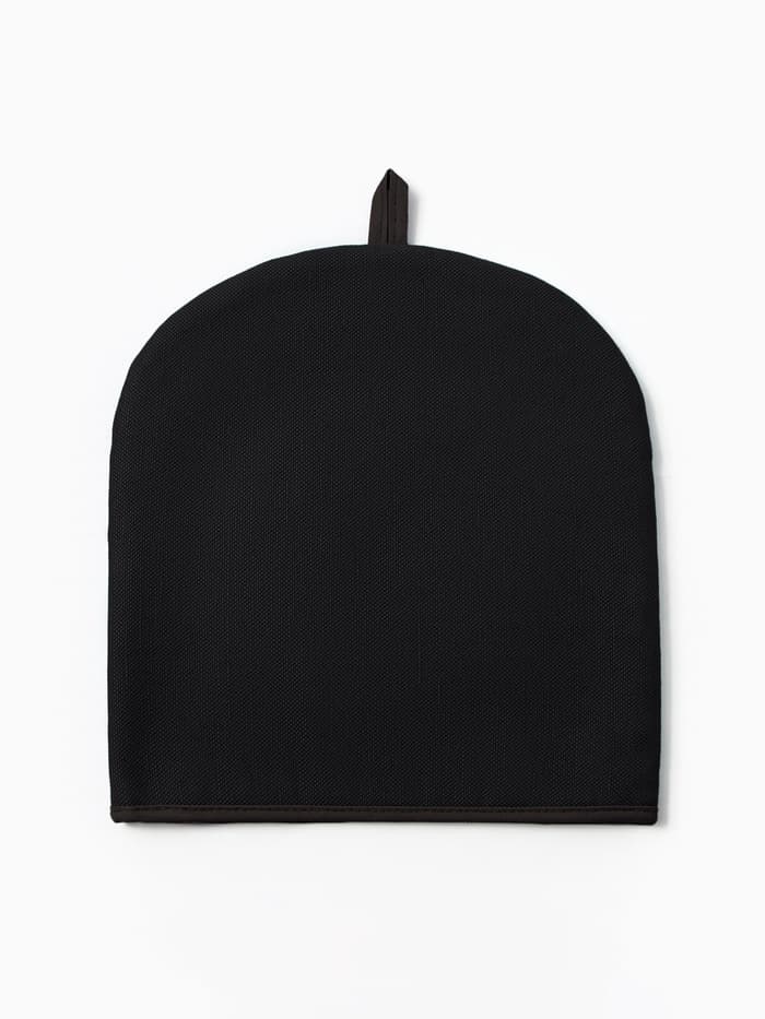 Грелка на чайник «Этель» Home collection, 28×28 см, 45% лён, 55% хлопок, чёрная