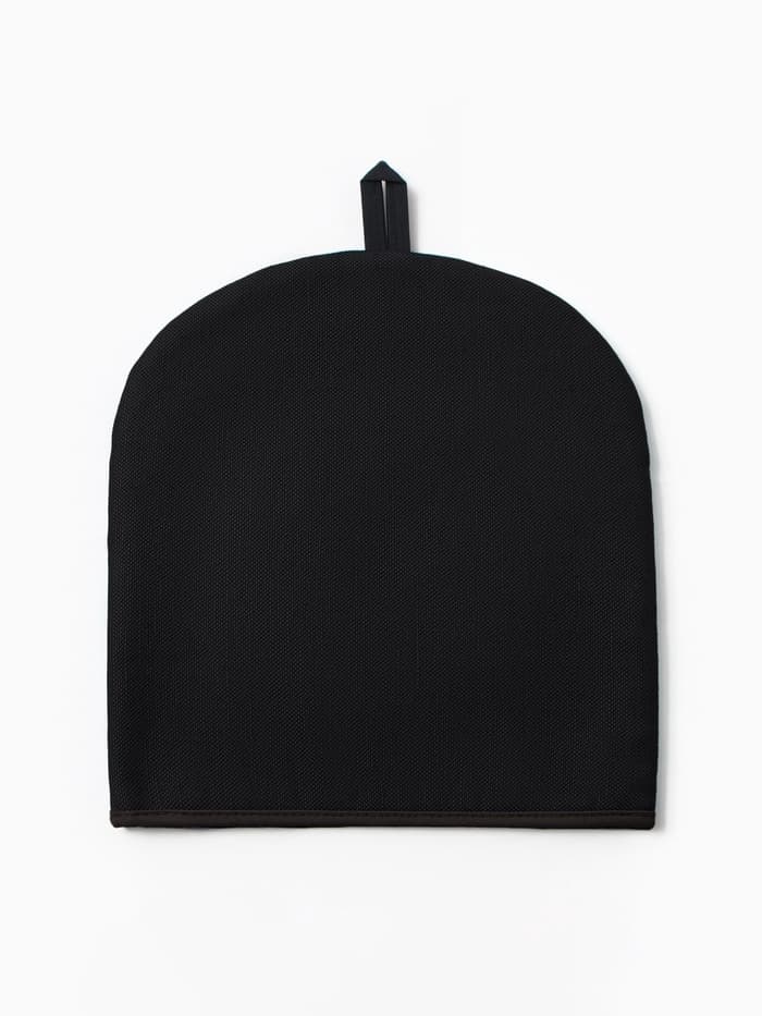 Грелка на чайник «Этель» Home collection, 28×28 см, 45% лён, 55% хлопок, чёрная