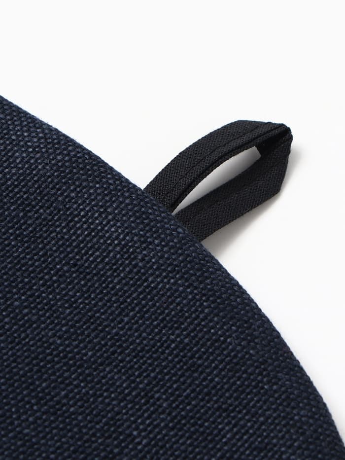 Грелка на чайник «Этель» Home collection, 28×28 см, 100% лён, тёмно-синяя