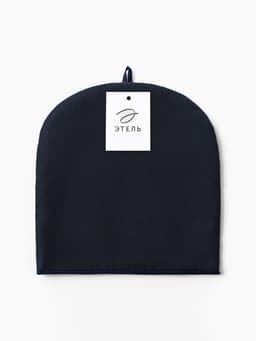 Грелка на чайник «Этель» Home collection, 28×28 см, 100% лён, тёмно-синяя