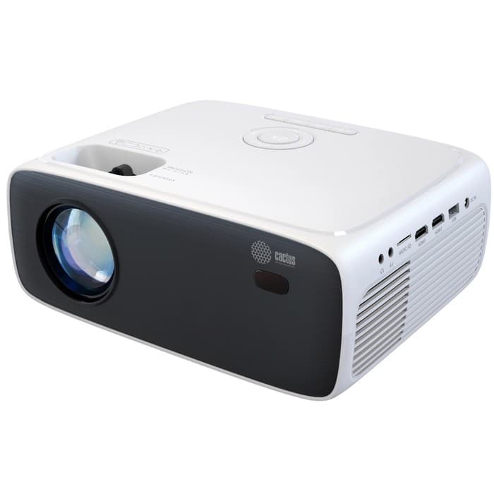 Проектор Cactus CS-PRM.07WT, Full HD 1080p, LCD, 3200 Лм, 320 ANSI, контраст 1500:1, ресурс лампы 50 000 ч