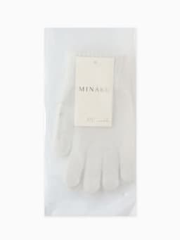 Перчатки женские MINAKU с шерстью кролика, размер 22 (8), молочные