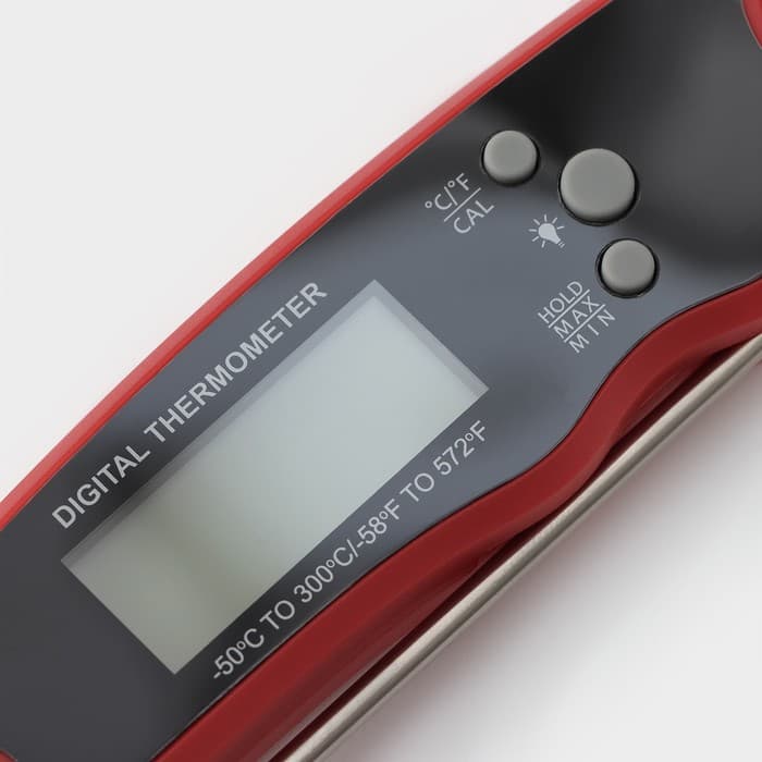 Термометр для пищи электронный на батарейках, с магнитом и открывалкой, 16×3.7×2 см