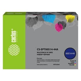Чернила Cactus CS-EPT00S14-44A 103, многоцветный, набор 4×70 мл, для Epson L1110 Ecotank/L3100/