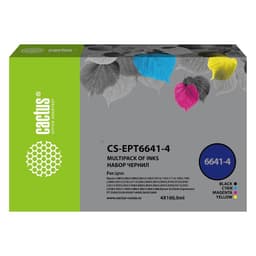 Чернила Cactus CS-EPT6641-4 T664, многоцветный, набор 4×100 мл, для Epson L100/L110/L120/L132/L