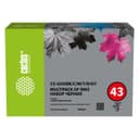 Чернила Cactus CS-GI43BK/C/M/Y/R/GY, голубой/пурпурный/жёлтый/чёрный, 6×60 мл, для Canon Pixma