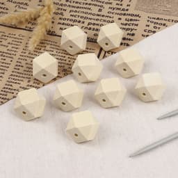 Набор бусин для макраме «Многогранник», d=25 мм, 10 шт.