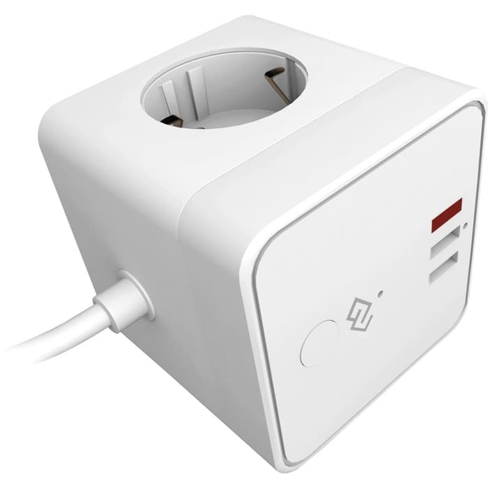 Умная розетка Digma DiPlug Cube 1 EU, Wi-Fi, белая (DPC13S)