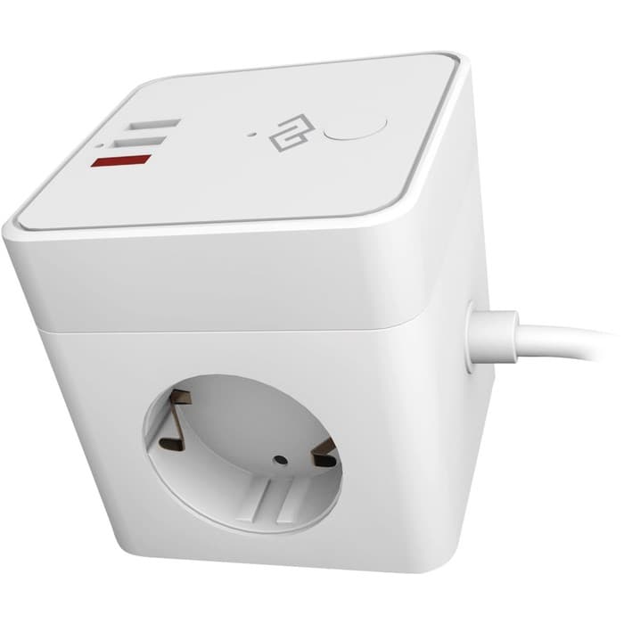 Умная розетка Digma DiPlug Cube 1 EU, Wi-Fi, белая (DPC13S)