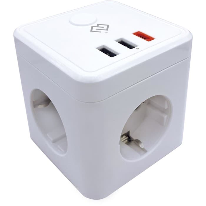 Умная розетка Digma DiPlug Cube 1 EU, Wi-Fi, белая (DPC13S)