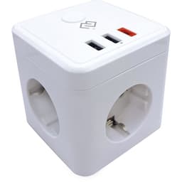 Умная розетка Digma DiPlug Cube 1 EU, Wi-Fi, белая (DPC13S)