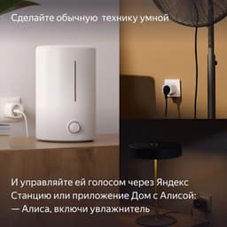 Умная розетка Yandex Matter EUBT, Wi‑Fi, чёрная, YNDX-00540BLK