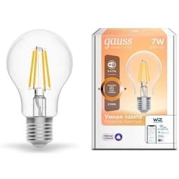 Умная лампа Gauss IoT Smart Home, E27, 6.5 Вт, 806 Лм, Wi-Fi (1200112)
