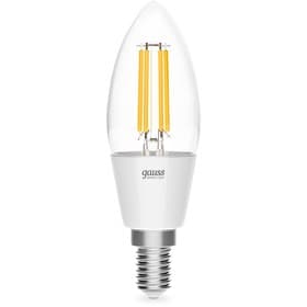 Умная лампа Gauss Smart Home, C35, E14, 4.5 Вт, 495 Лм, Wi-Fi (1250112)