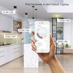 Умная лампа Gauss Smart Home, C35, E14, 4.5 Вт, 495 Лм, Wi-Fi (1250112)