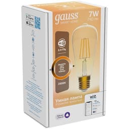 Умная лампа Gauss Smart Home ST64, E27, Wi‑Fi (1290112)