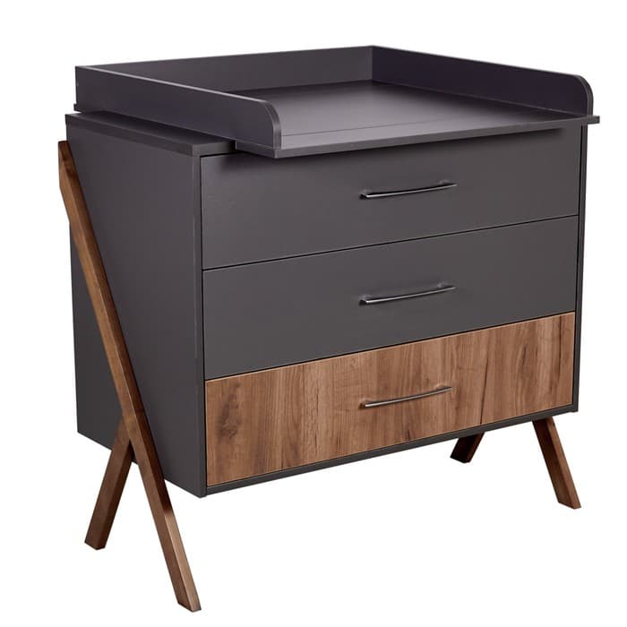 Рамка для пеленания универсальная для комода Polini kids, цвет графит