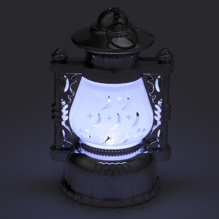 Фонарь кемпинговый «Керосинка», 3 Вт, 2 режима, от батареек 3×ААА, 15×8×8 см, серебряный