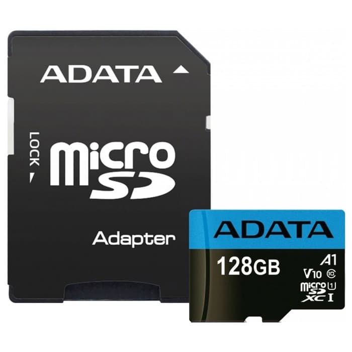 Карта памяти ADATA Premier microSDXC 128 ГБ, AUSDX128GUICL10A1-RA1