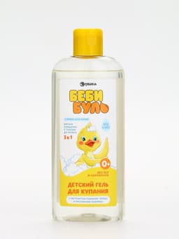 Детский гель для купания без слёз, 250 мл, с экстрактами ромашки, череды и протеинами пшеницы, 0+, Беби Буль