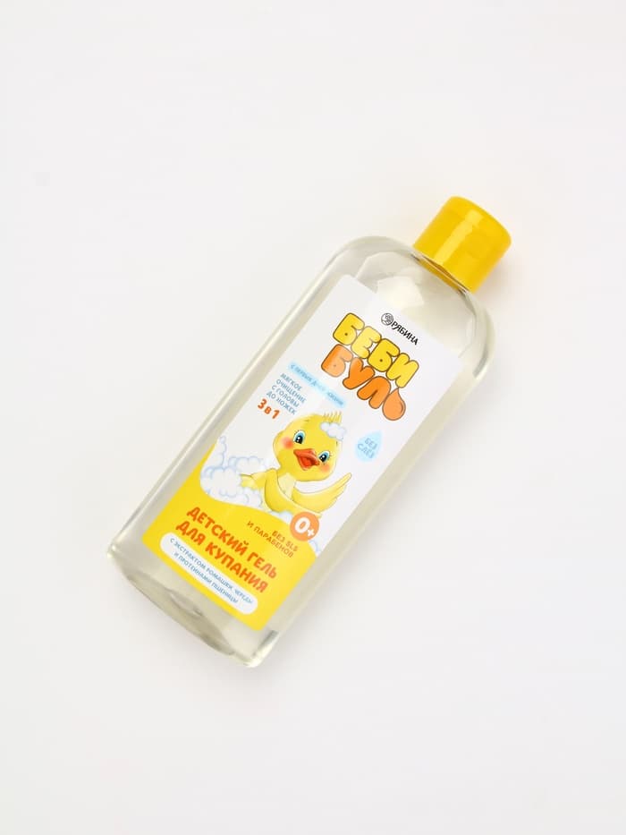 Детский гель для купания без слёз, 250 мл, с экстрактами ромашки, череды и протеинами пшеницы, 0+, Беби Буль