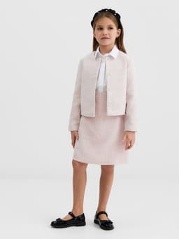 Жакет для девочки, MINAKU :Party Dress, цвет розовый, рост 152 см