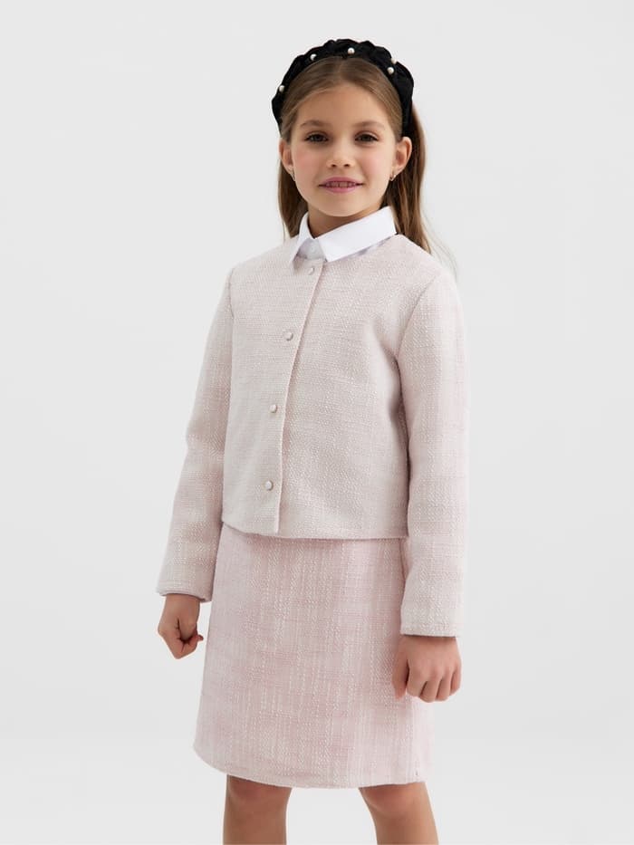 Жакет для девочки, MINAKU :Party Dress, цвет розовый, рост 158 см