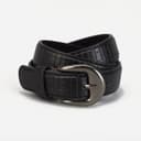 Ремень детский, ширина 2.2 см, винт, 2 строчки, пряжка металл, чёрный