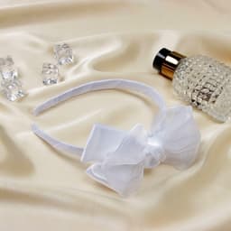 Ободок для волос Выбражулька «Школьница», классик, 1 см, белый