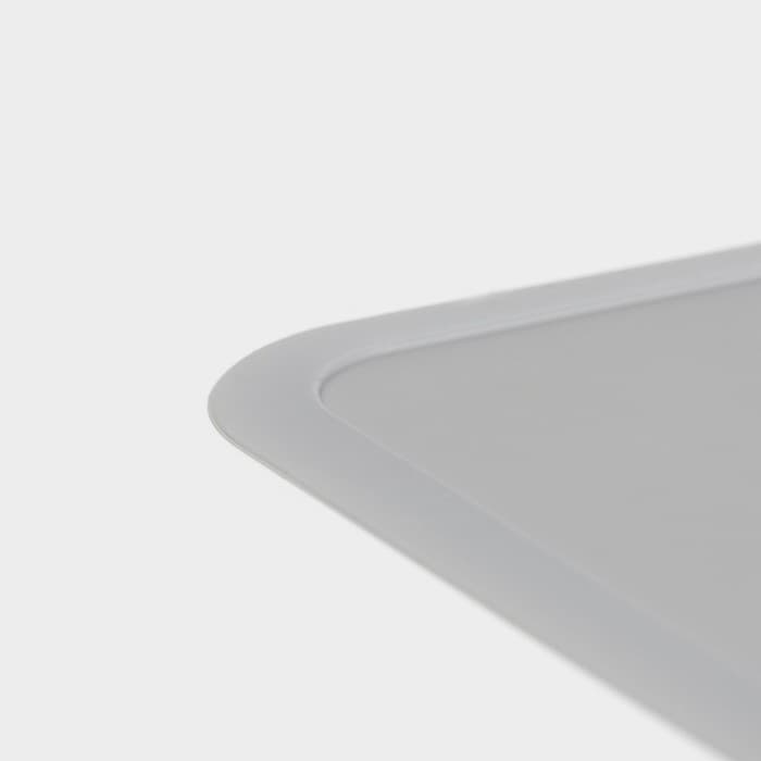 Коврик для сушки посуды Доляна «Шилдон», силикон, 39.5×30×0.1 см, серый