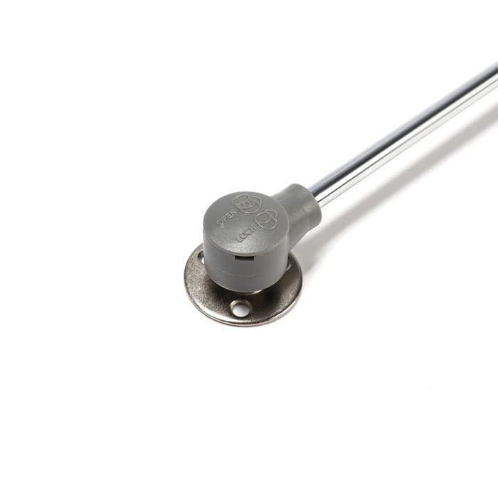 Газлифт 60N CAPPIO, доводчик, бесшумное открывание/закрывание, серый, 2 шт.