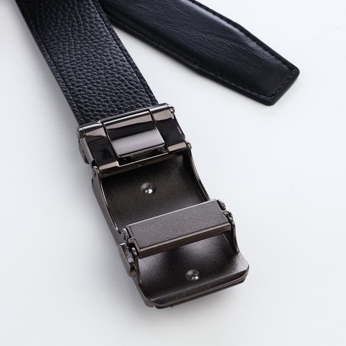 Ремень мужской, ширина 3.6 см, пряжка автомат, чёрный