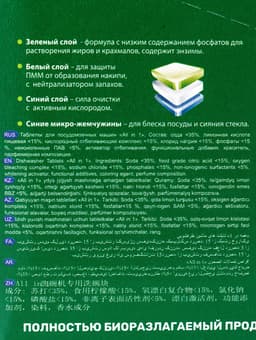 Таблетки для посудомоечных машин Clean & Fresh All in 1, 30 шт.