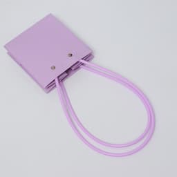 Сумка для цветов, квадратная, сиреневая, влагостойкая, 13×12×12 см