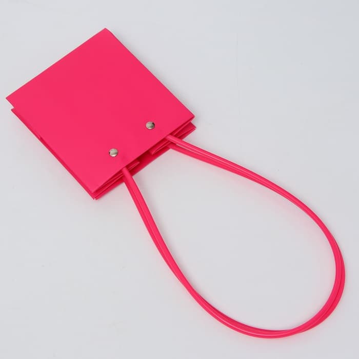 Сумка для цветов, квадратная, малиновая, влагостойкая, 13×12×12 см