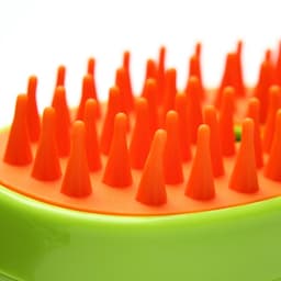 Паровая щетка-расчёска для животных, с USB-зарядкой, зелёная