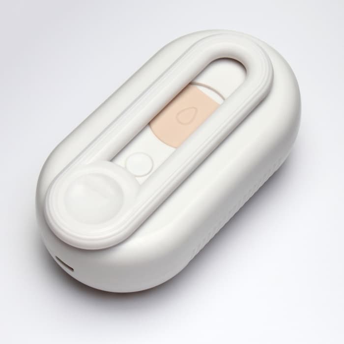 Паровая щетка-расчёска для животных, с USB-зарядкой и выдвижной ручкой, белая