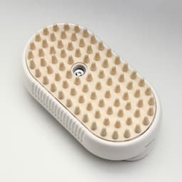 Паровая щетка-расчёска для животных, с USB-зарядкой и выдвижной ручкой, белая