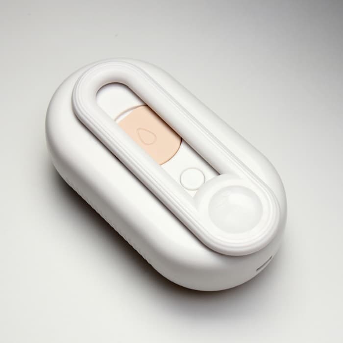 Паровая щетка-расчёска для животных, с USB-зарядкой и выдвижной ручкой, белая