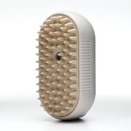 Паровая щетка-расчёска для животных, с USB-зарядкой и выдвижной ручкой, белая