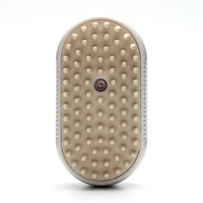 Паровая щетка-расчёска для животных, с USB-зарядкой и выдвижной ручкой, белая