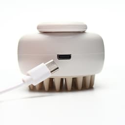 Паровая щетка-расчёска для животных, с USB-зарядкой и выдвижной ручкой, белая