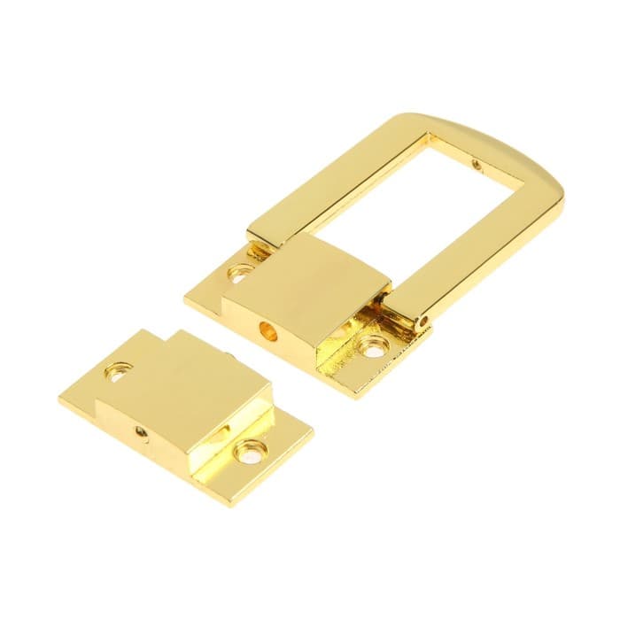 Замок-защелка на ящик ZM01, 4.3×3.2 см, цвет золото, 4 шт. TMP