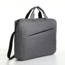 Сумка для ноутбука на молнии, наружный карман, держатель для чемодана, длинный ремень, 40.5×7.5×30.5 см, серая