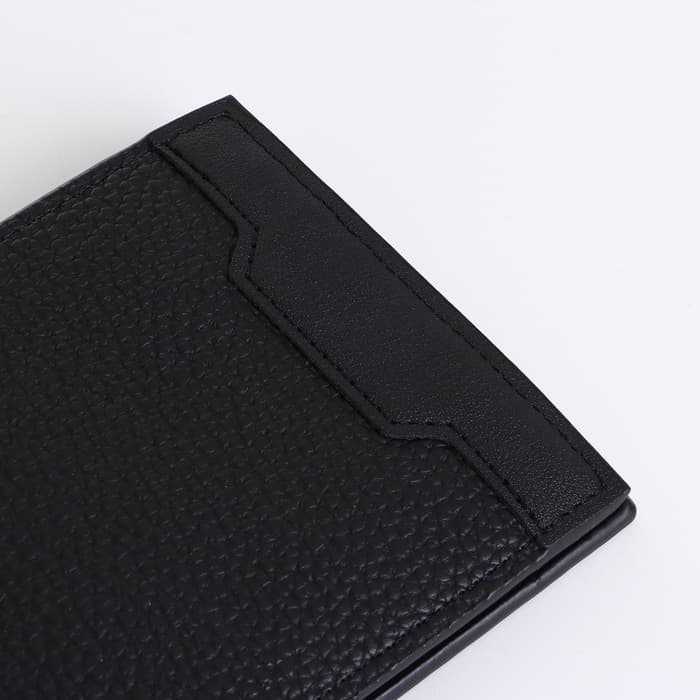 Портмоне мужское, без застёжки, чёрное